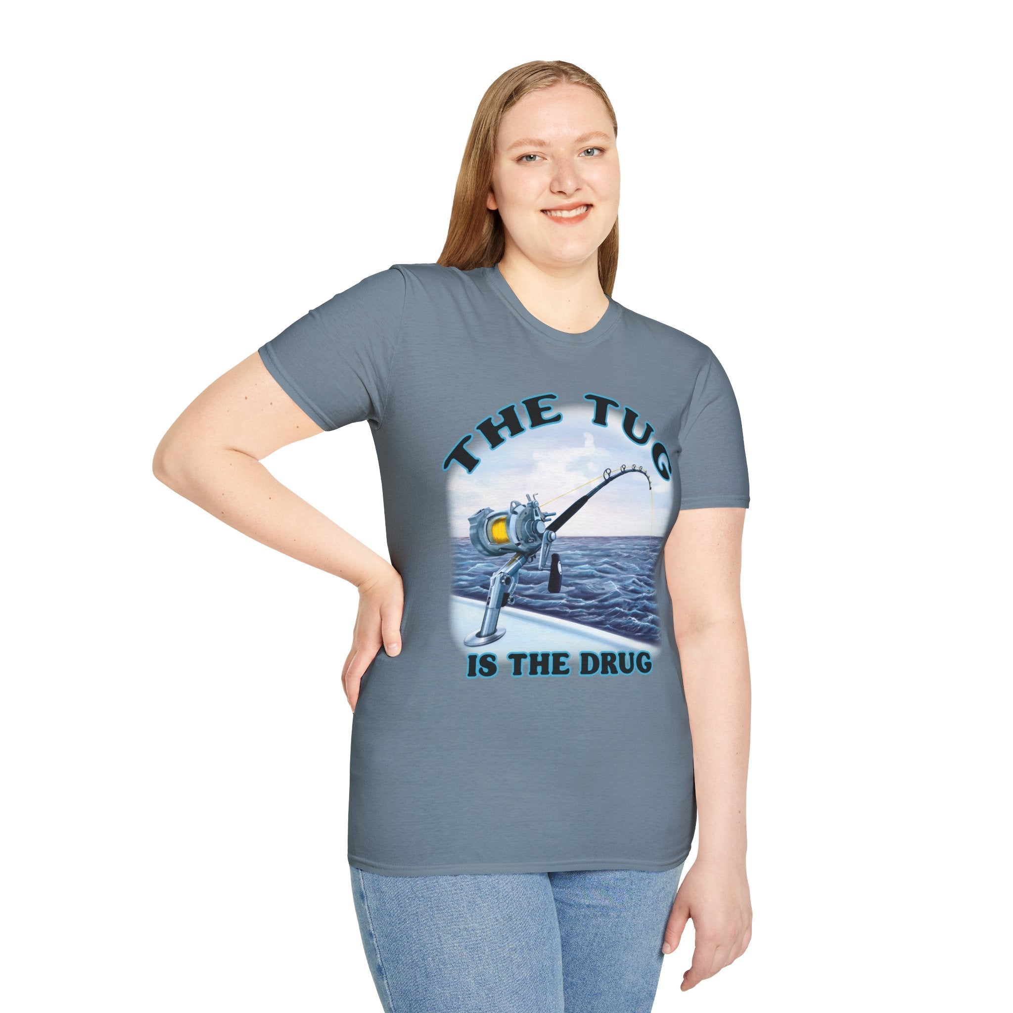 The Tug Is The Drug™ Fishing Enthusiast T-Shirt, Fun Fishing Tee, Fishing Gift, Outdoor Style, Summer Apparel, Angler Humor Shirt - Get Tight Gear