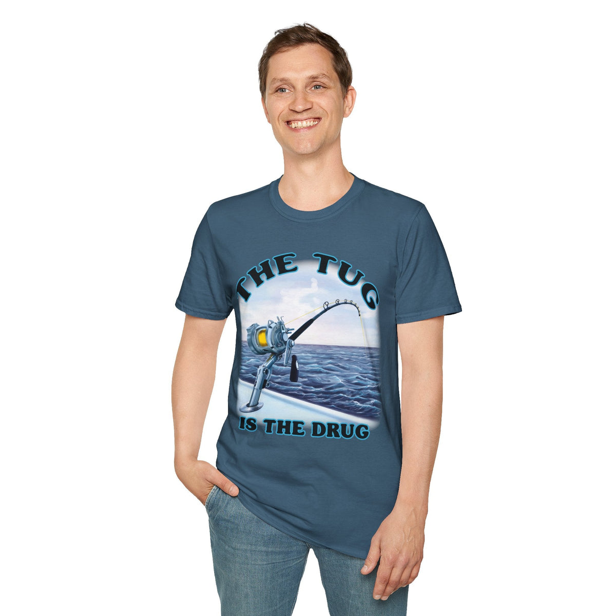 The Tug Is The Drug™ Fishing Enthusiast T-Shirt, Fun Fishing Tee, Fishing Gift, Outdoor Style, Summer Apparel, Angler Humor Shirt - Get Tight Gear