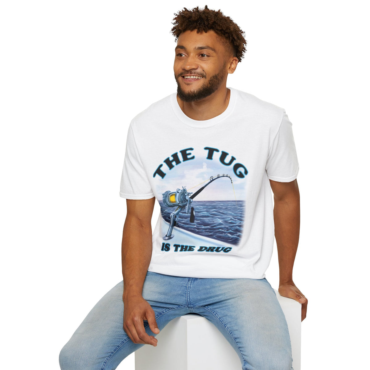 The Tug Is The Drug™ Fishing Enthusiast T-Shirt, Fun Fishing Tee, Fishing Gift, Outdoor Style, Summer Apparel, Angler Humor Shirt - Get Tight Gear