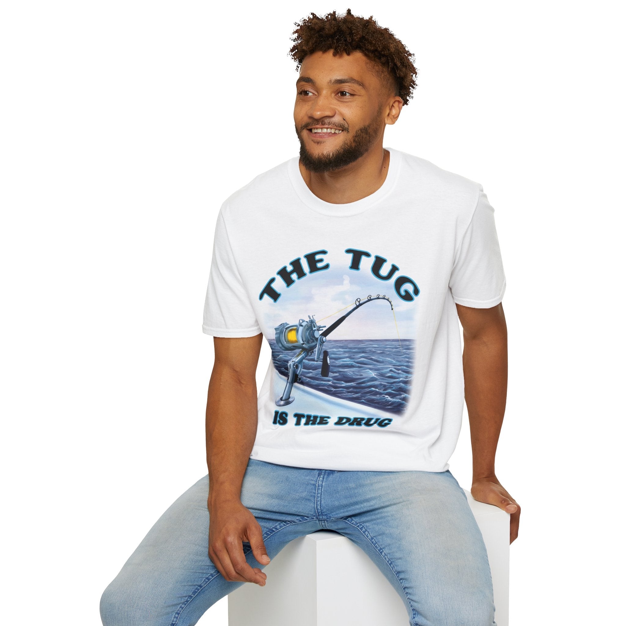 The Tug Is The Drug™ Fishing Enthusiast T-Shirt, Fun Fishing Tee, Fishing Gift, Outdoor Style, Summer Apparel, Angler Humor Shirt - Get Tight Gear