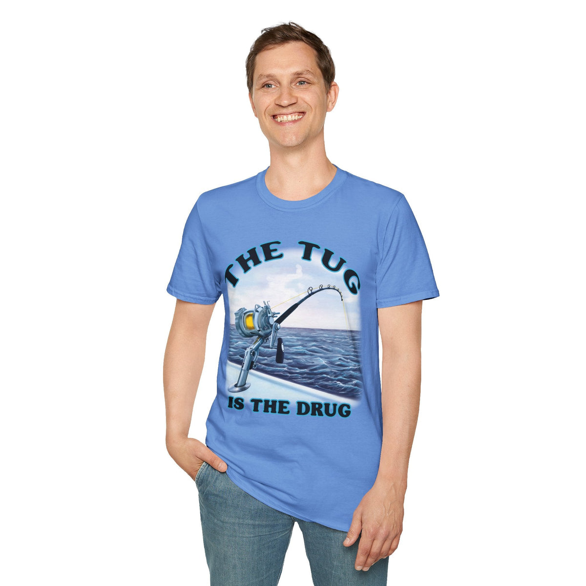 The Tug Is The Drug™ Fishing Enthusiast T-Shirt, Fun Fishing Tee, Fishing Gift, Outdoor Style, Summer Apparel, Angler Humor Shirt - Get Tight Gear