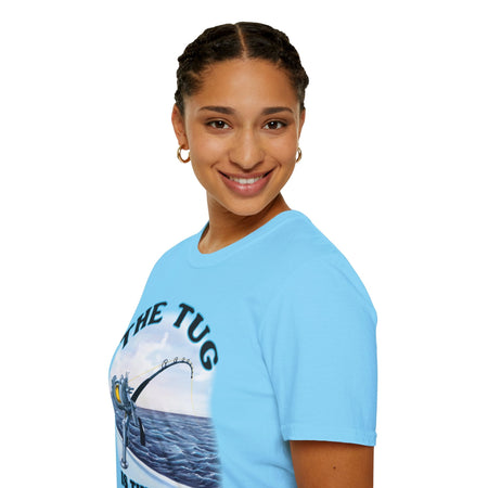 The Tug Is The Drug™ Fishing Enthusiast T-Shirt, Fun Fishing Tee, Fishing Gift, Outdoor Style, Summer Apparel, Angler Humor Shirt - Get Tight Gear
