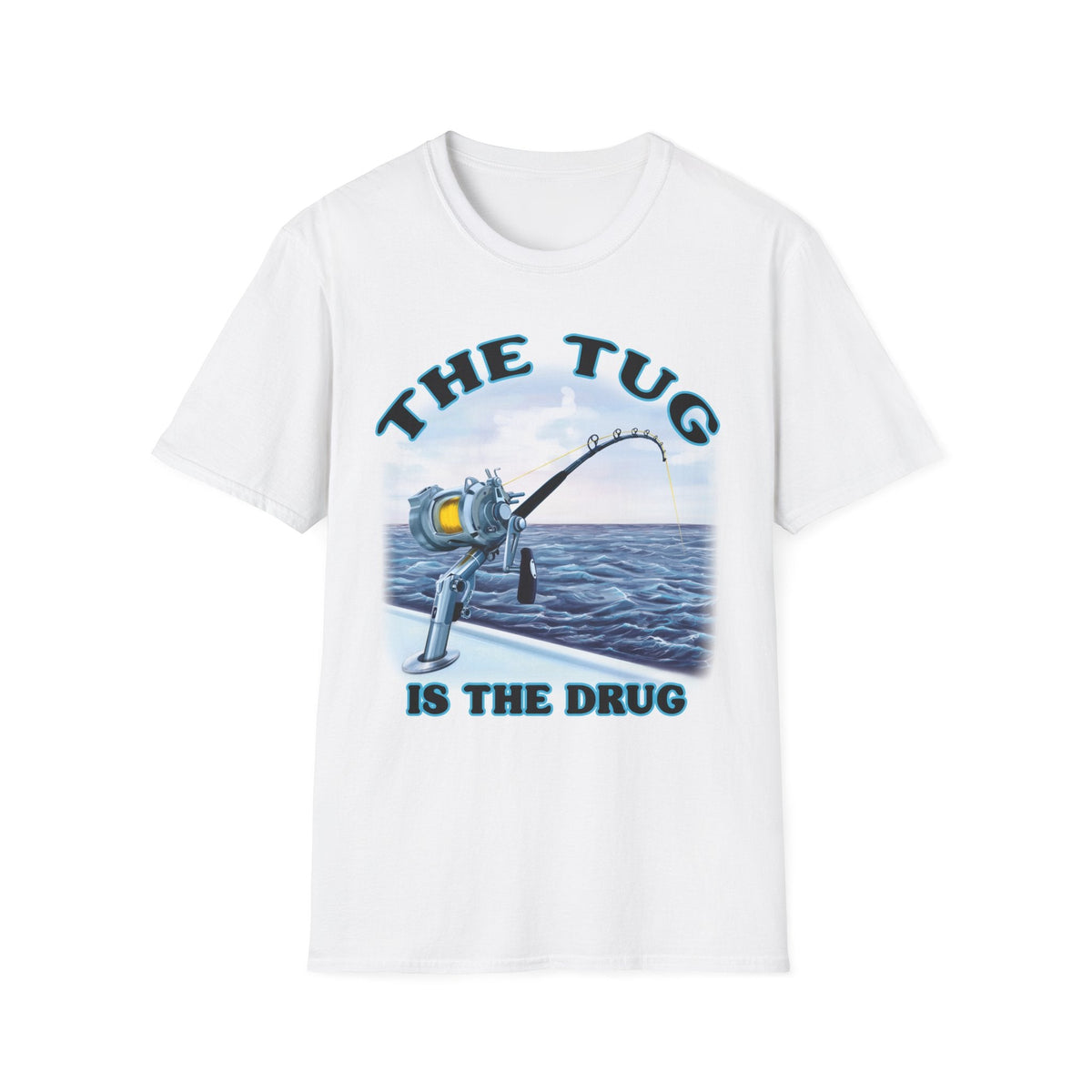 The Tug Is The Drug™ Fishing Enthusiast T-Shirt, Fun Fishing Tee, Fishing Gift, Outdoor Style, Summer Apparel, Angler Humor Shirt - Get Tight Gear