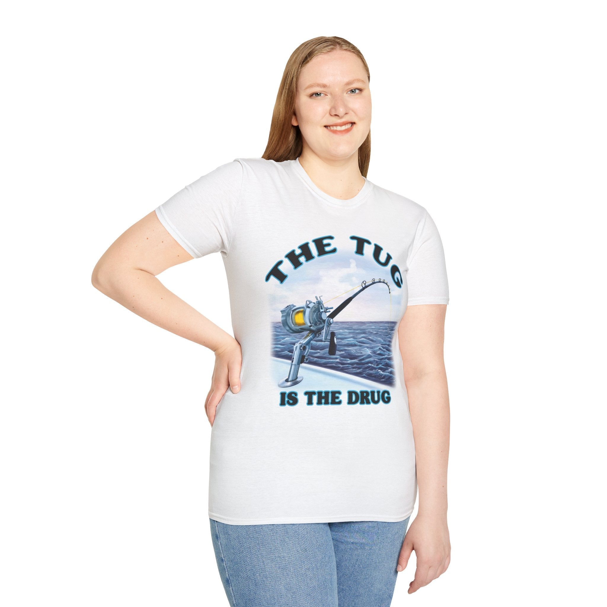 The Tug Is The Drug™ Fishing Enthusiast T-Shirt, Fun Fishing Tee, Fishing Gift, Outdoor Style, Summer Apparel, Angler Humor Shirt - Get Tight Gear