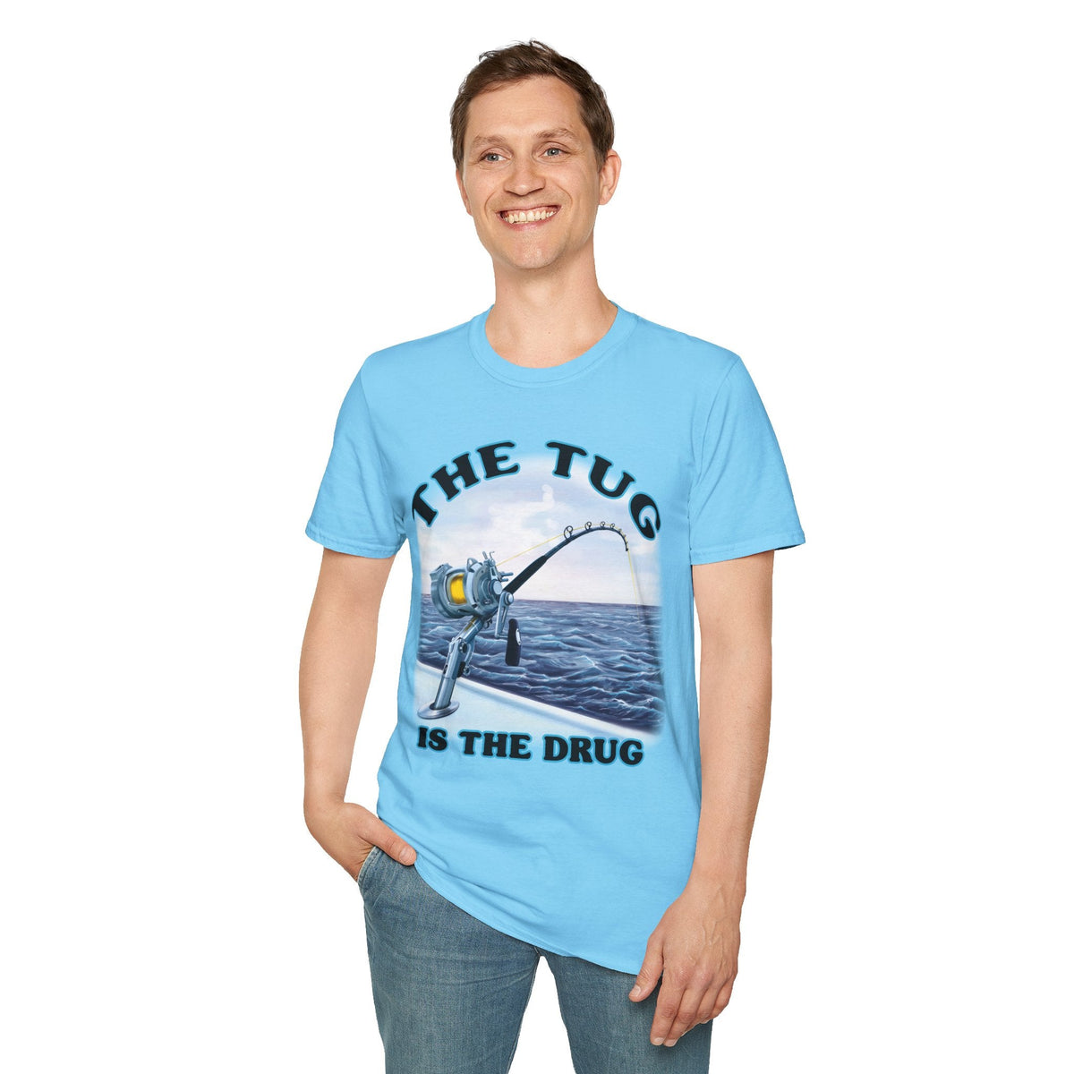 The Tug Is The Drug™ Fishing Enthusiast T-Shirt, Fun Fishing Tee, Fishing Gift, Outdoor Style, Summer Apparel, Angler Humor Shirt - Get Tight Gear