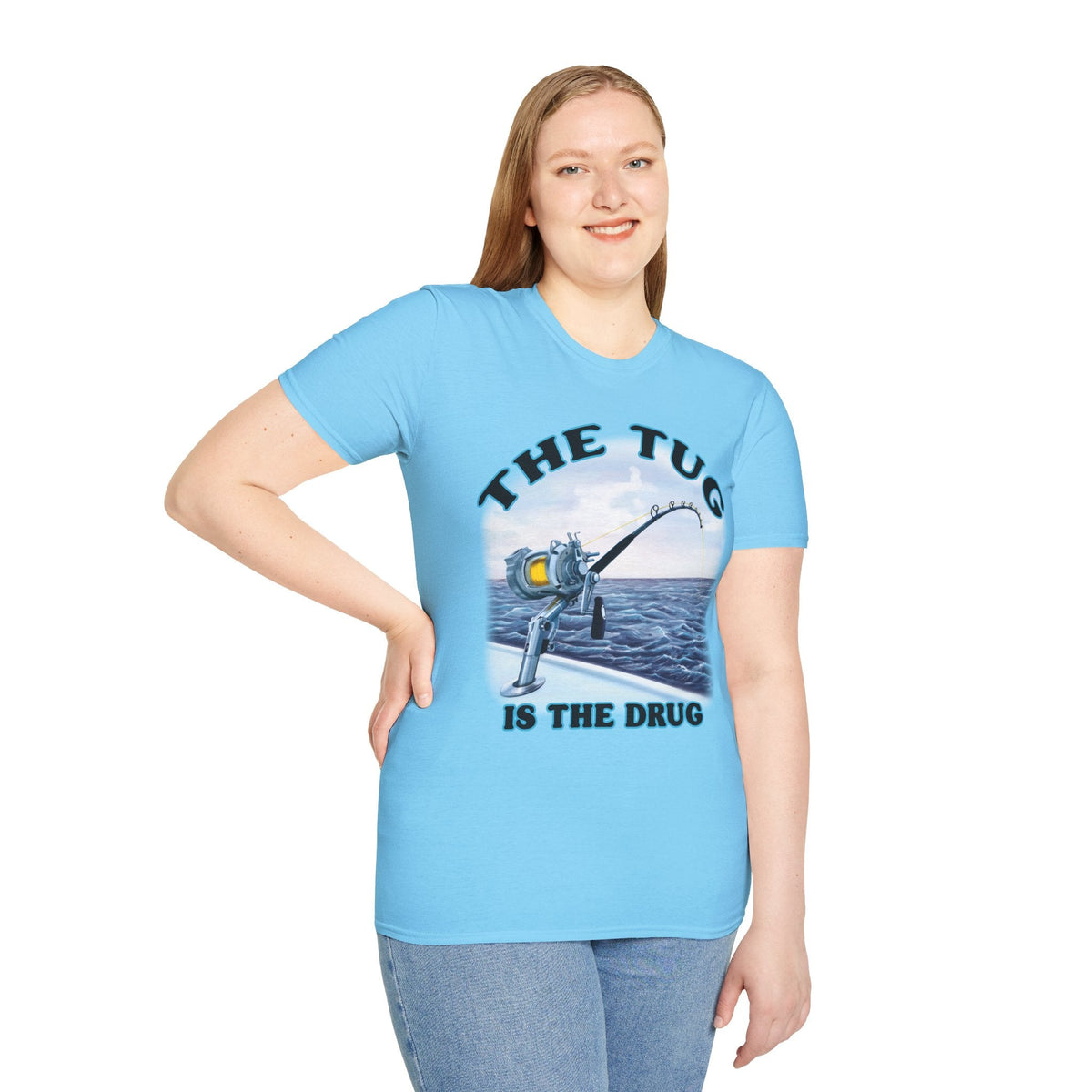 The Tug Is The Drug™ Fishing Enthusiast T-Shirt, Fun Fishing Tee, Fishing Gift, Outdoor Style, Summer Apparel, Angler Humor Shirt - Get Tight Gear