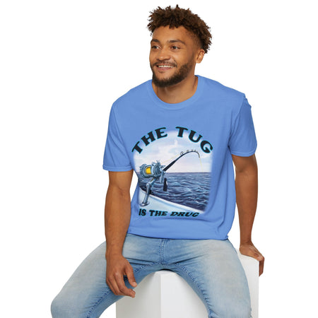 The Tug Is The Drug™ Fishing Enthusiast T-Shirt, Fun Fishing Tee, Fishing Gift, Outdoor Style, Summer Apparel, Angler Humor Shirt - Get Tight Gear