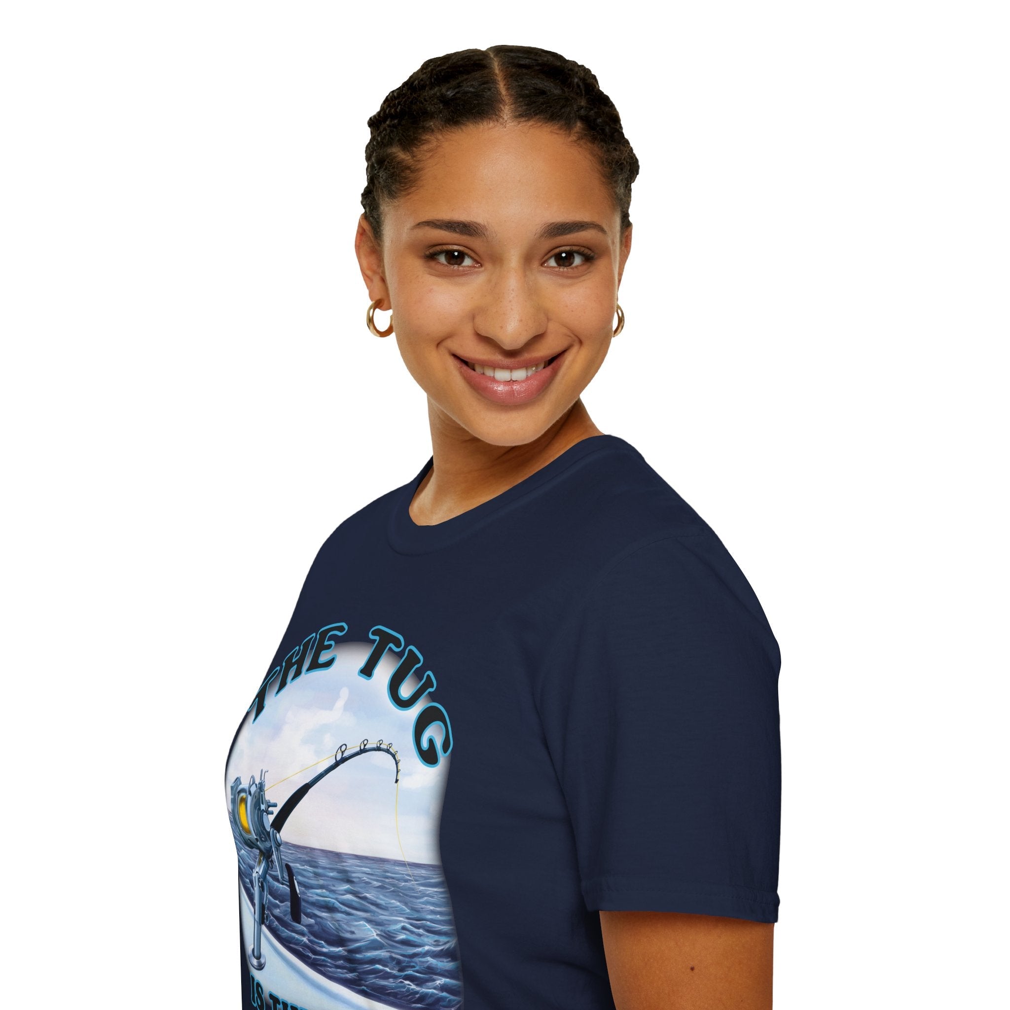 The Tug Is The Drug™ Fishing Enthusiast T-Shirt, Fun Fishing Tee, Fishing Gift, Outdoor Style, Summer Apparel, Angler Humor Shirt - Get Tight Gear