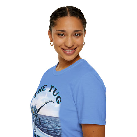 The Tug Is The Drug™ Fishing Enthusiast T-Shirt, Fun Fishing Tee, Fishing Gift, Outdoor Style, Summer Apparel, Angler Humor Shirt - Get Tight Gear