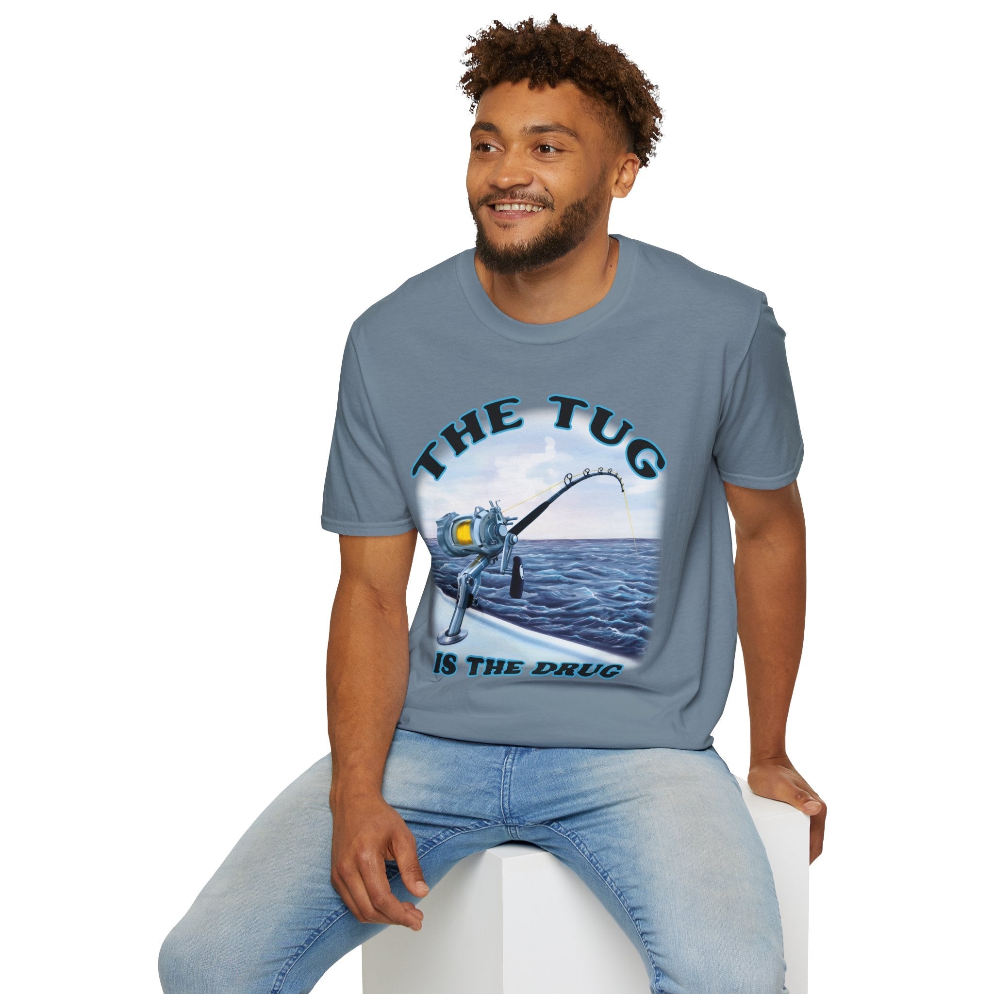 The Tug Is The Drug™ Fishing Enthusiast T-Shirt, Fun Fishing Tee, Fishing Gift, Outdoor Style, Summer Apparel, Angler Humor Shirt - Get Tight Gear