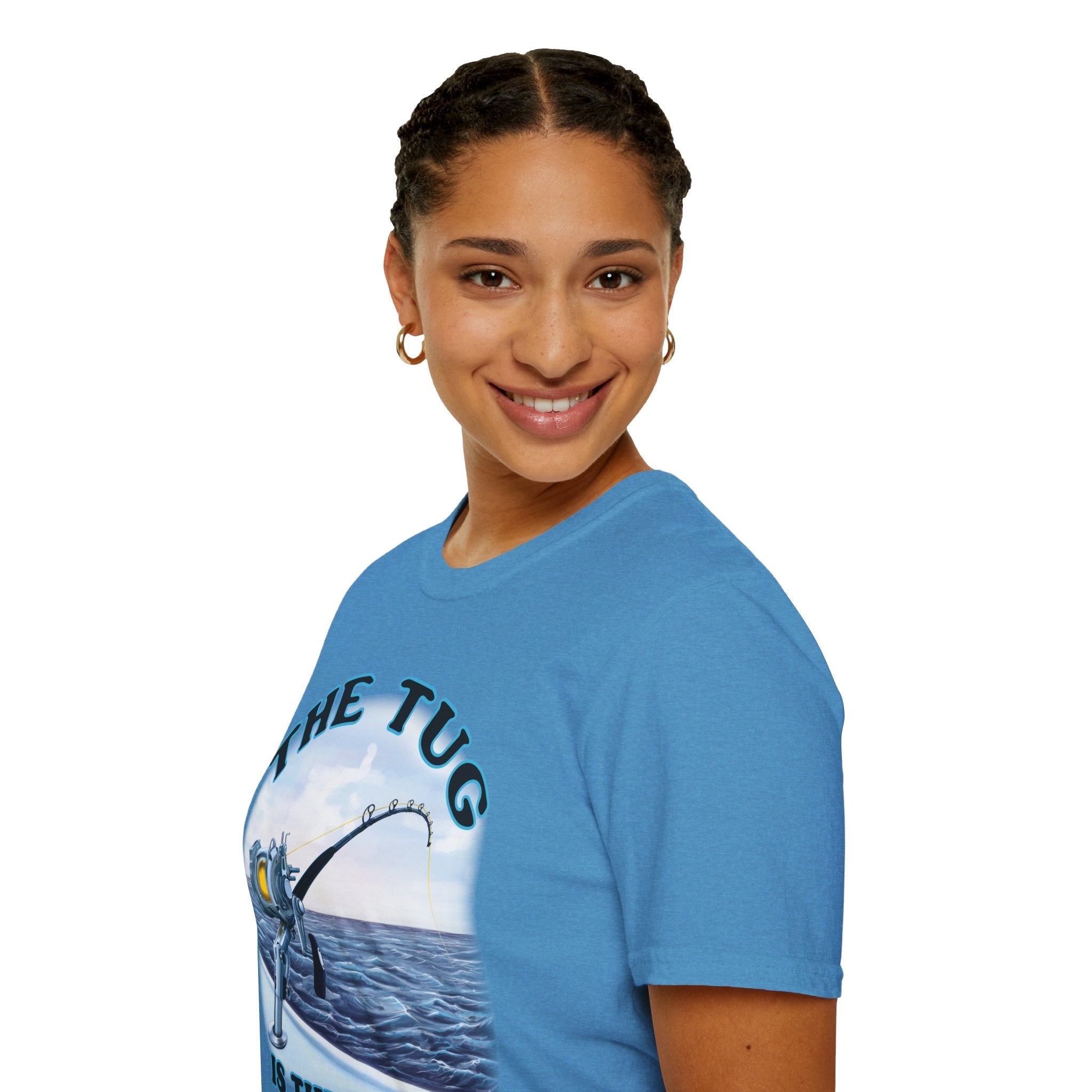 The Tug Is The Drug™ Fishing Enthusiast T-Shirt, Fun Fishing Tee, Fishing Gift, Outdoor Style, Summer Apparel, Angler Humor Shirt - Get Tight Gear