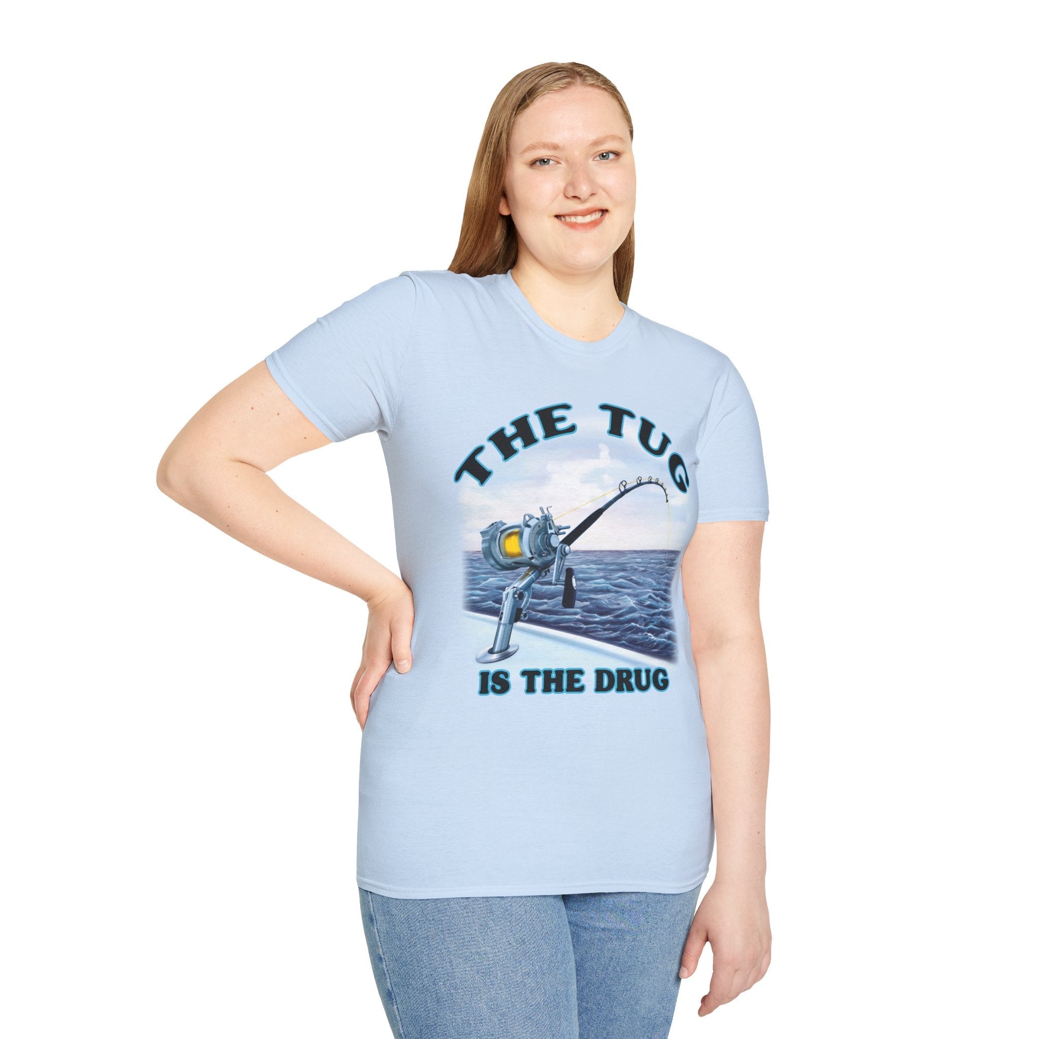 The Tug Is The Drug™ Fishing Enthusiast T-Shirt, Fun Fishing Tee, Fishing Gift, Outdoor Style, Summer Apparel, Angler Humor Shirt - Get Tight Gear