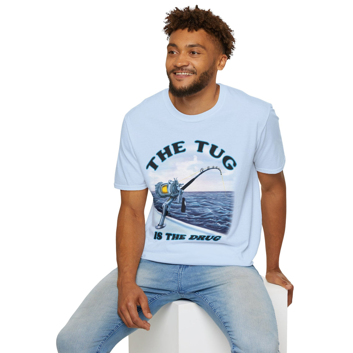 The Tug Is The Drug™ Fishing Enthusiast T-Shirt, Fun Fishing Tee, Fishing Gift, Outdoor Style, Summer Apparel, Angler Humor Shirt - Get Tight Gear