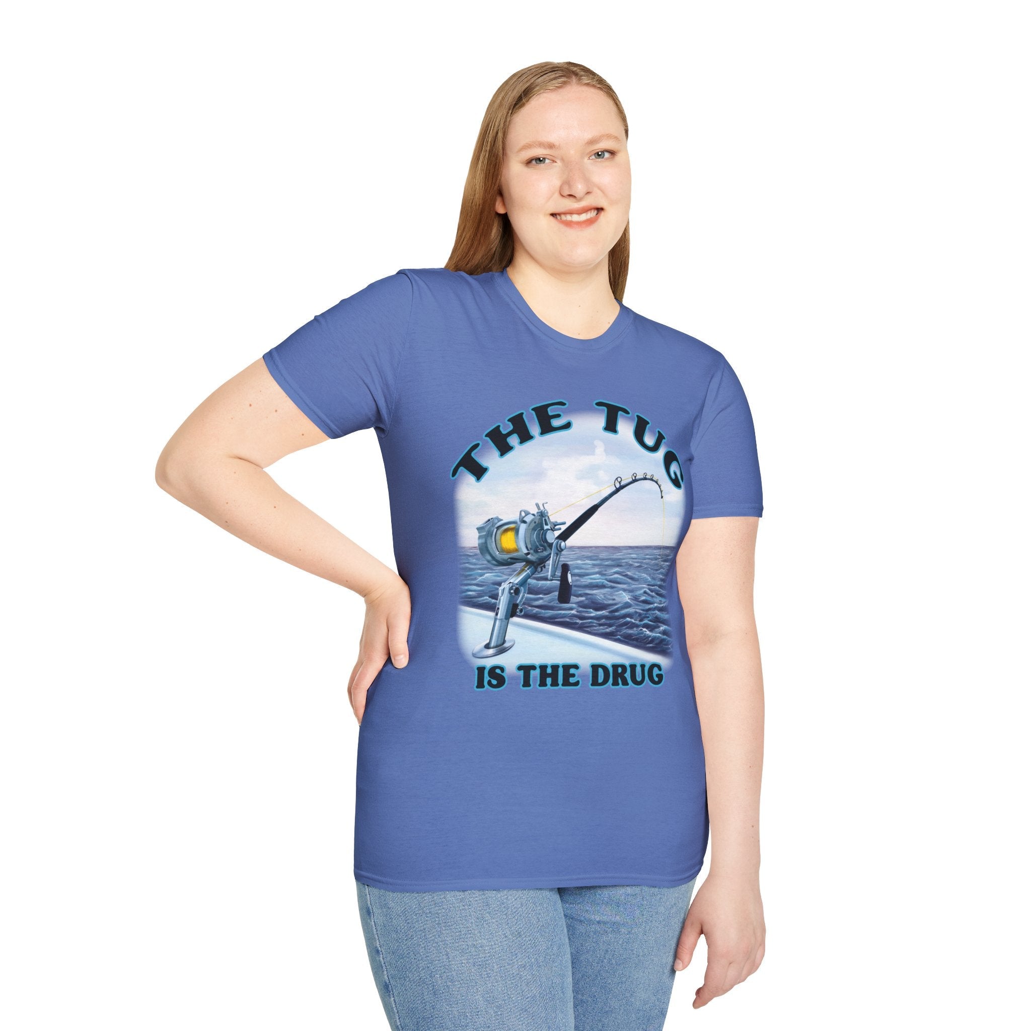 The Tug Is The Drug™ Fishing Enthusiast T-Shirt, Fun Fishing Tee, Fishing Gift, Outdoor Style, Summer Apparel, Angler Humor Shirt - Get Tight Gear
