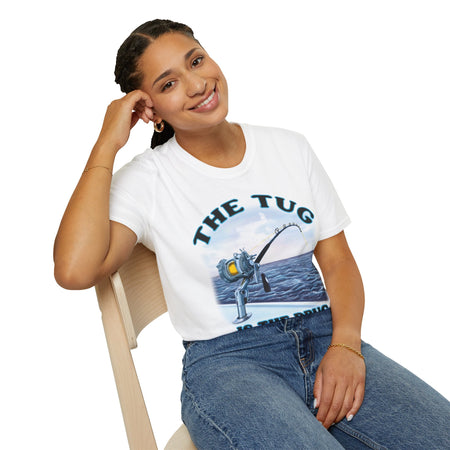 The Tug Is The Drug™ Fishing Enthusiast T-Shirt, Fun Fishing Tee, Fishing Gift, Outdoor Style, Summer Apparel, Angler Humor Shirt - Get Tight Gear