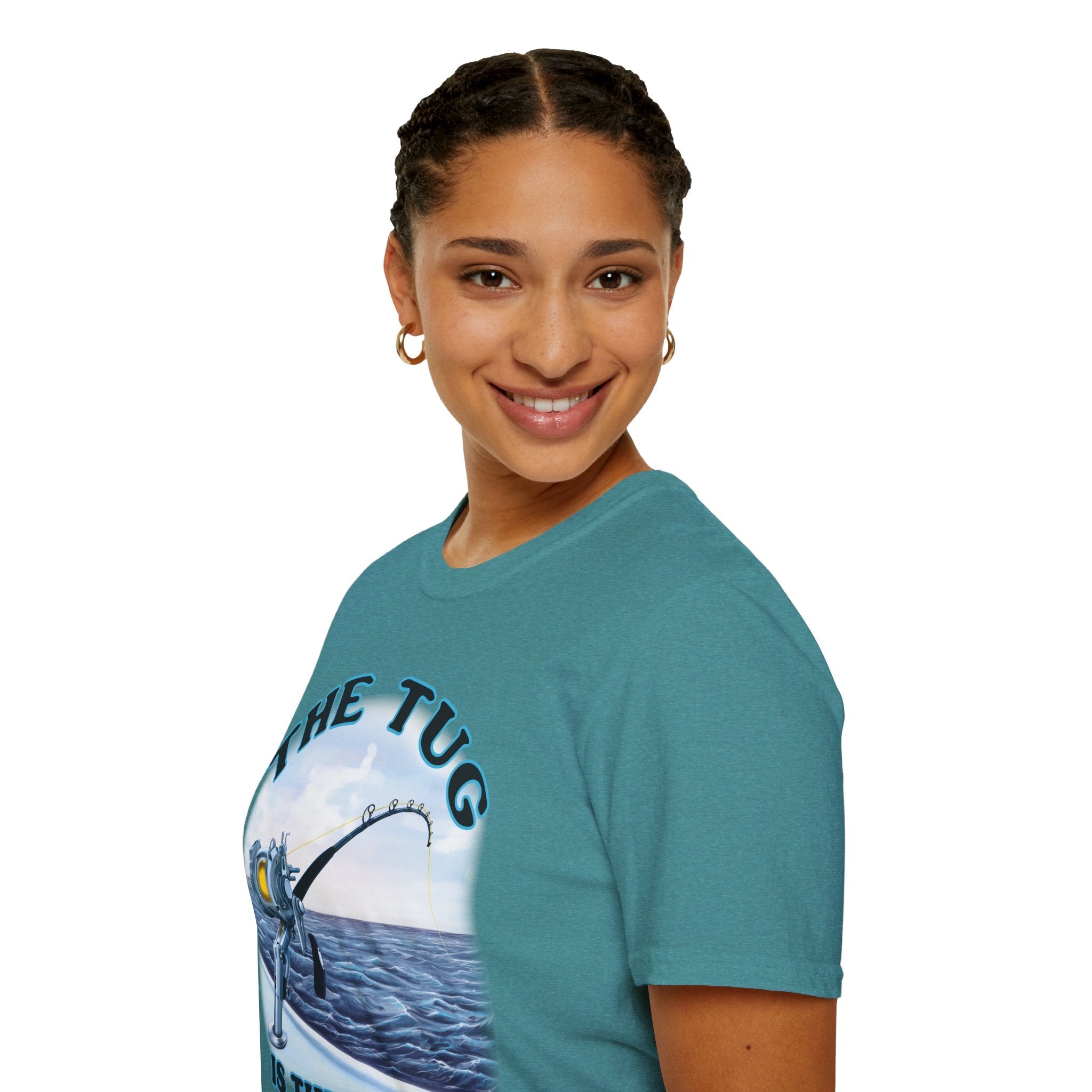 The Tug Is The Drug™ Fishing Enthusiast T-Shirt, Fun Fishing Tee, Fishing Gift, Outdoor Style, Summer Apparel, Angler Humor Shirt - Get Tight Gear