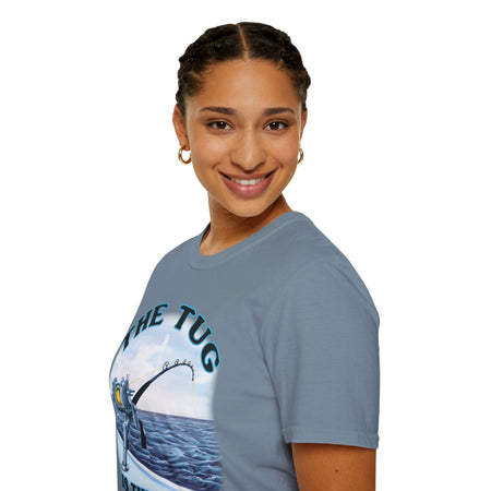 The Tug Is The Drug™ Fishing Enthusiast T-Shirt, Fun Fishing Tee, Fishing Gift, Outdoor Style, Summer Apparel, Angler Humor Shirt - Get Tight Gear