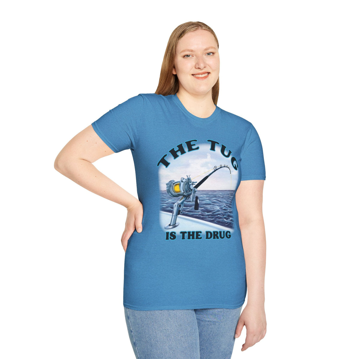 The Tug Is The Drug™ Fishing Enthusiast T-Shirt, Fun Fishing Tee, Fishing Gift, Outdoor Style, Summer Apparel, Angler Humor Shirt - Get Tight Gear