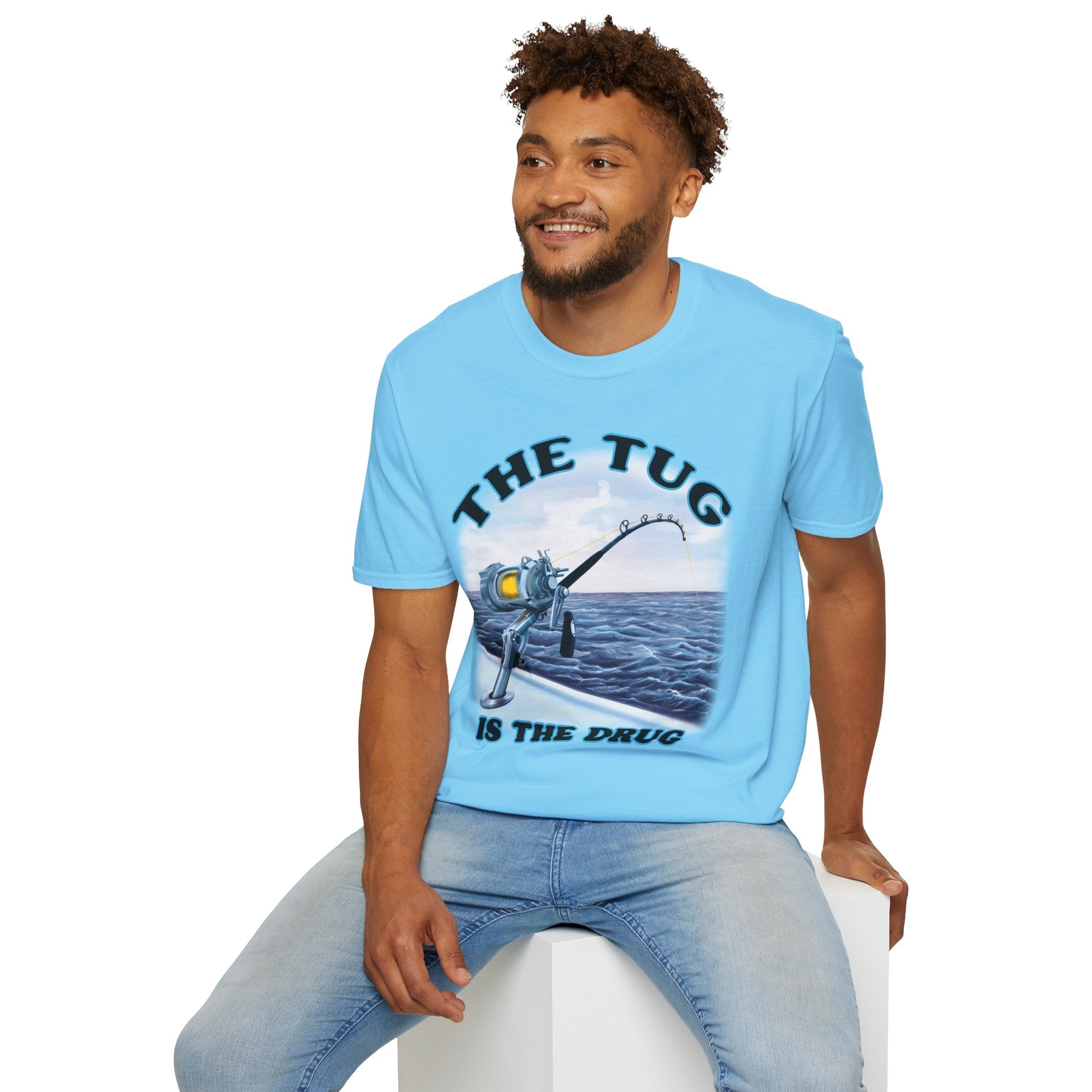 The Tug Is The Drug™ Fishing Enthusiast T-Shirt, Fun Fishing Tee, Fishing Gift, Outdoor Style, Summer Apparel, Angler Humor Shirt - Get Tight Gear