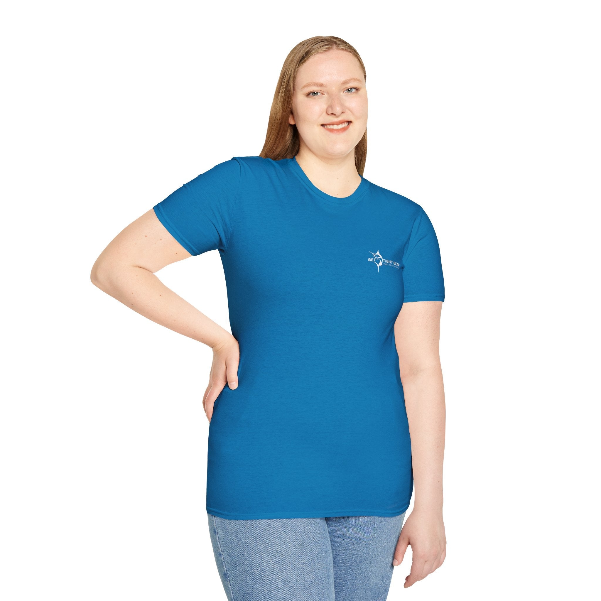 The Tug Is The Drug™ Fishing Enthusiast Unisex Softstyle T-Shirt | Coastal Vibes, Gift for Fishermen, Casual Wear, Outdoor Apparel, Beach Day - Get Tight Gear