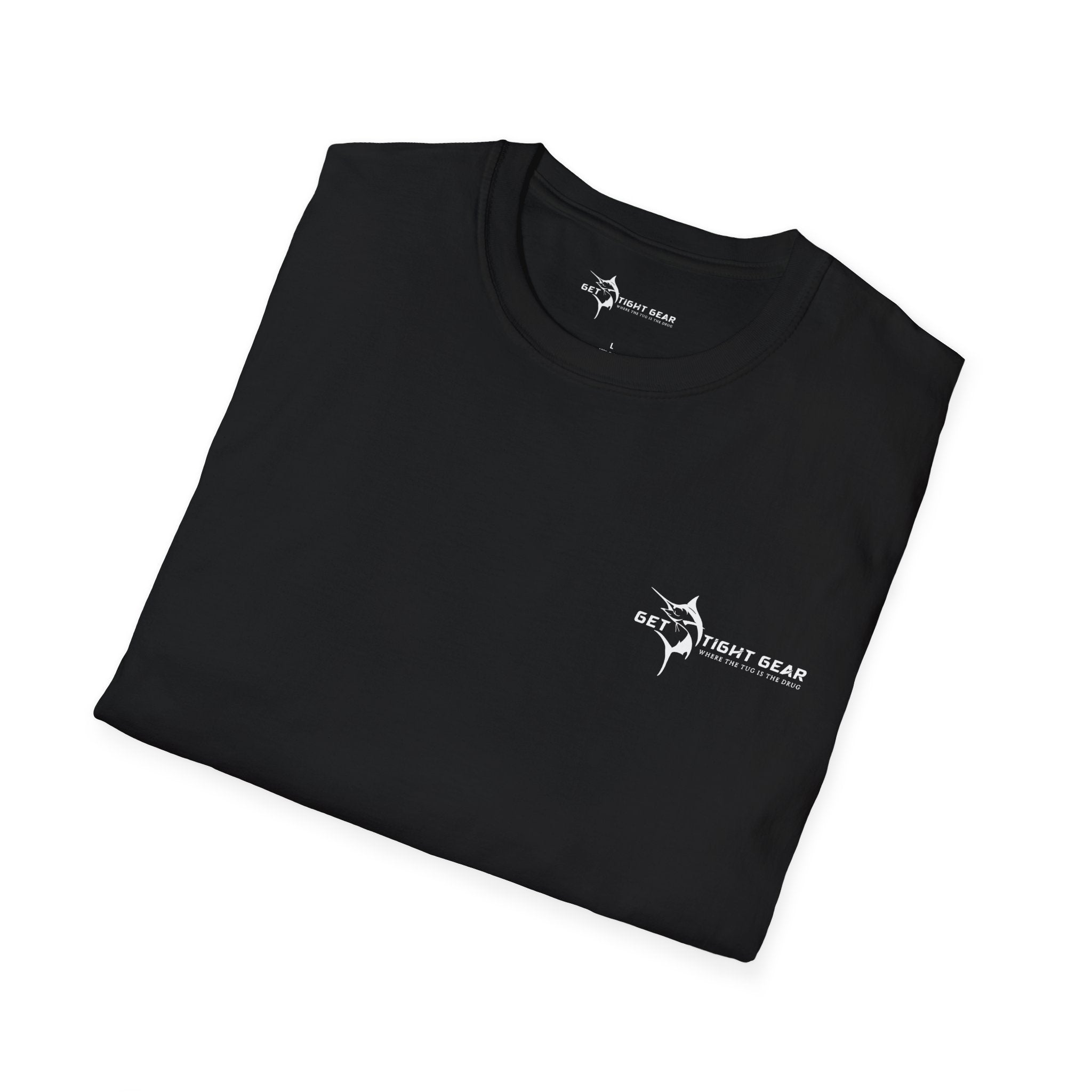 The Tug Is The Drug™ Fishing Enthusiast Unisex Softstyle T-Shirt | Coastal Vibes, Gift for Fishermen, Casual Wear, Outdoor Apparel, Beach Day - Get Tight Gear