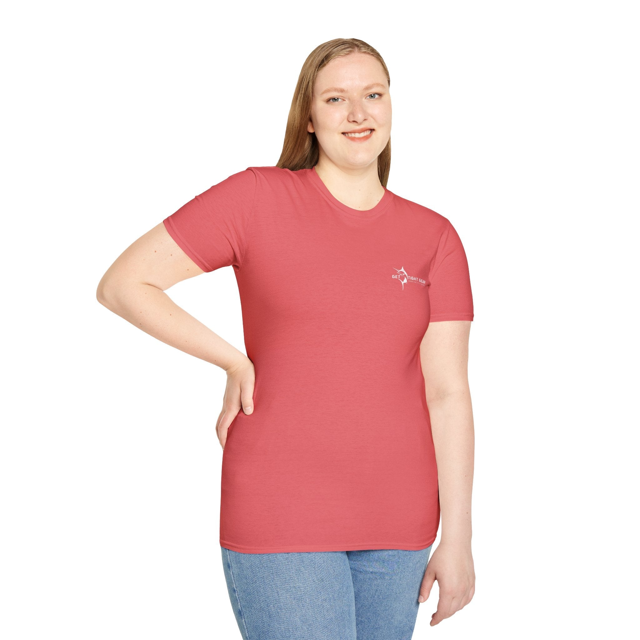 The Tug Is The Drug™ Fishing Enthusiast Unisex Softstyle T-Shirt | Coastal Vibes, Gift for Fishermen, Casual Wear, Outdoor Apparel, Beach Day - Get Tight Gear
