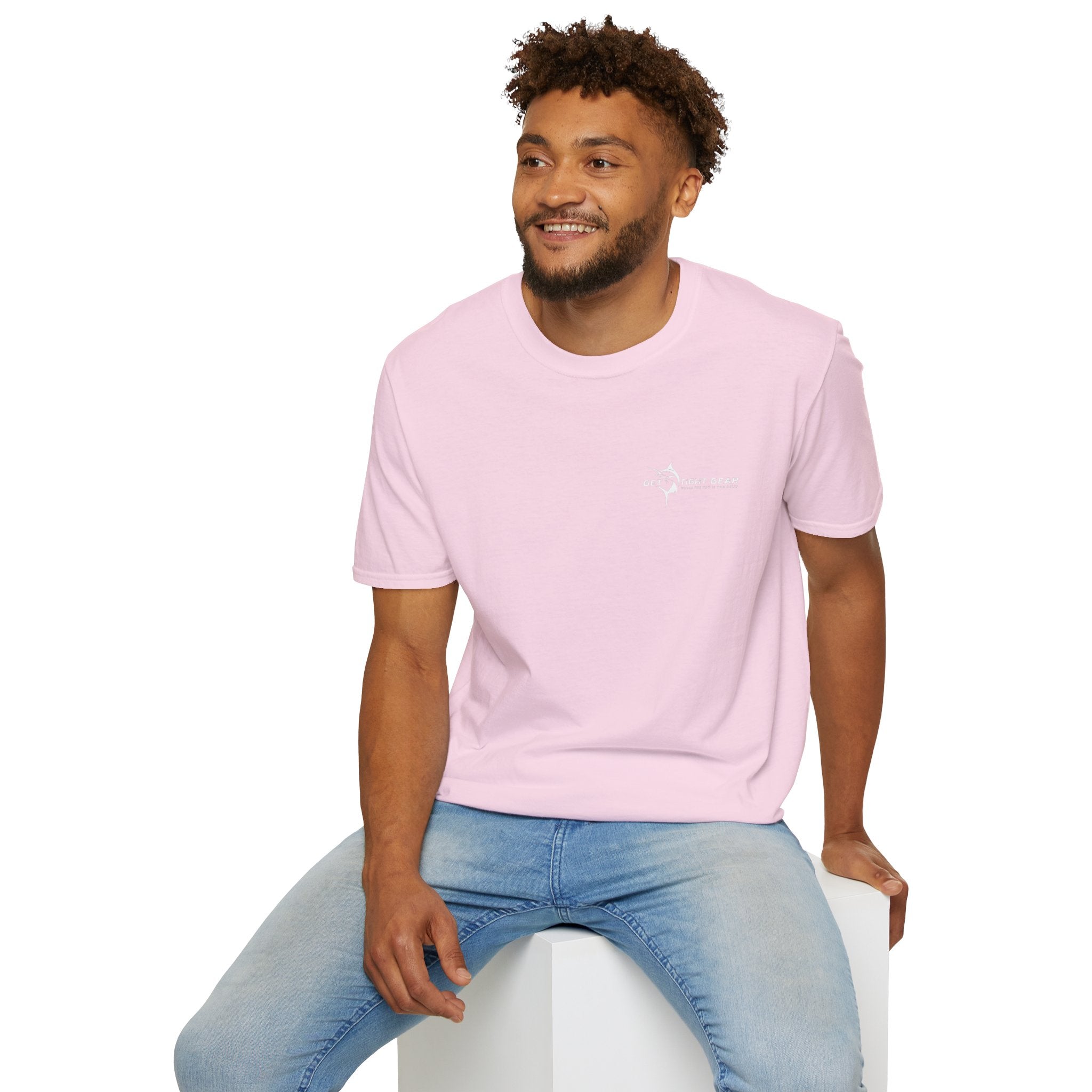 The Tug Is The Drug™ Fishing Enthusiast Unisex Softstyle T-Shirt | Coastal Vibes, Gift for Fishermen, Casual Wear, Outdoor Apparel, Beach Day - Get Tight Gear