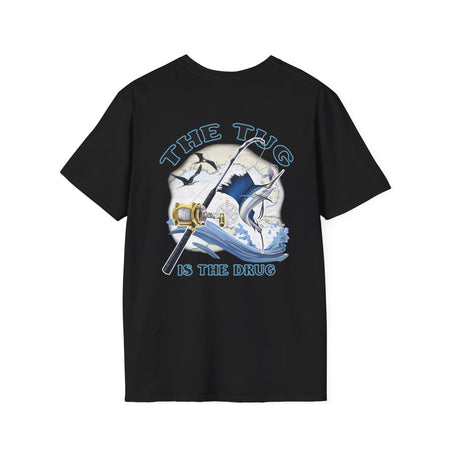 The Tug Is The Drug™ Fishing Enthusiast Unisex Softstyle T-Shirt | Coastal Vibes, Gift for Fishermen, Casual Wear, Outdoor Apparel, Beach Day - Get Tight Gear