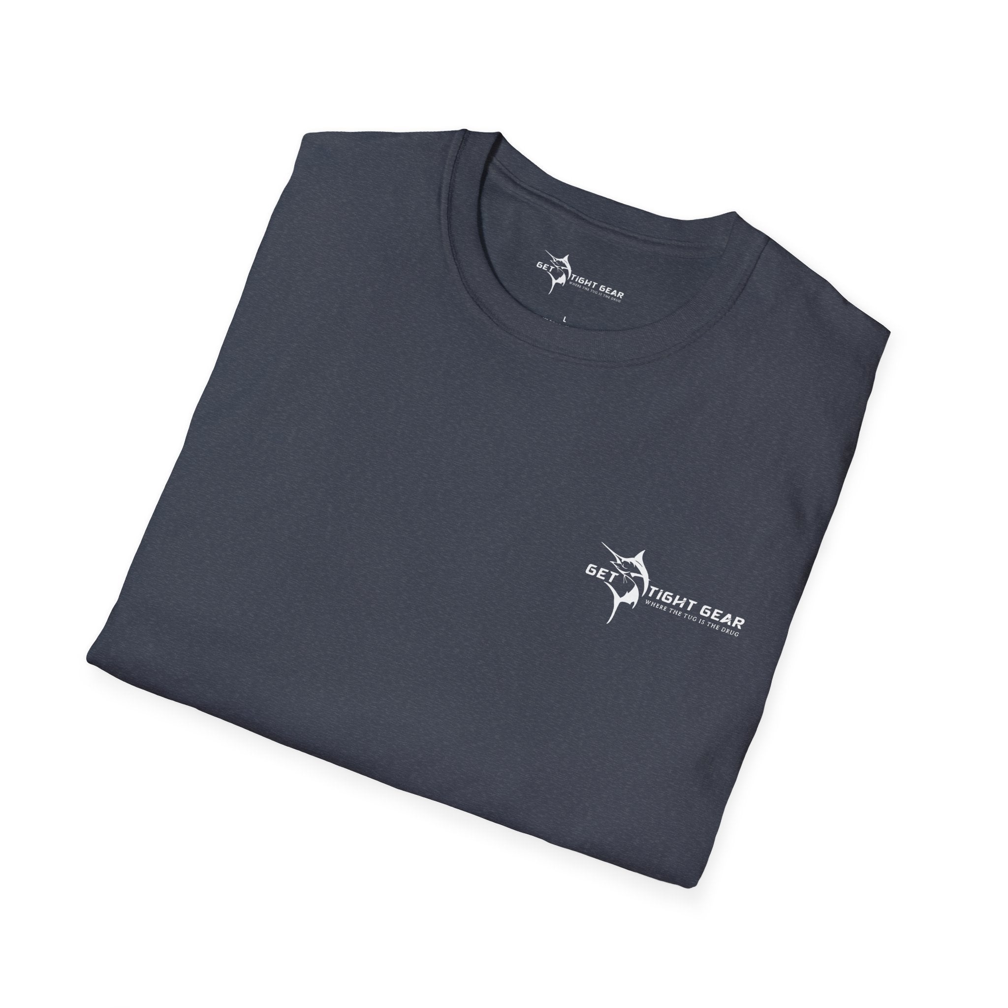 The Tug Is The Drug™ Fishing Enthusiast Unisex Softstyle T-Shirt | Coastal Vibes, Gift for Fishermen, Casual Wear, Outdoor Apparel, Beach Day - Get Tight Gear