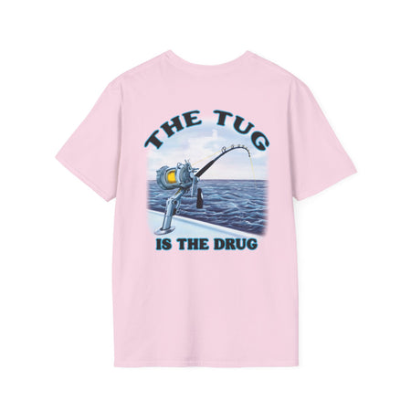 The Tug Is The Drug™ Fishing Enthusiast Unisex Softstyle T-Shirt | Coastal Vibes, Gift for Fishermen, Casual Wear, Outdoor Apparel, Beach Day - Get Tight Gear