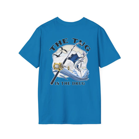 The Tug Is The Drug™ Fishing Enthusiast Unisex Softstyle T-Shirt | Coastal Vibes, Gift for Fishermen, Casual Wear, Outdoor Apparel, Beach Day - Get Tight Gear