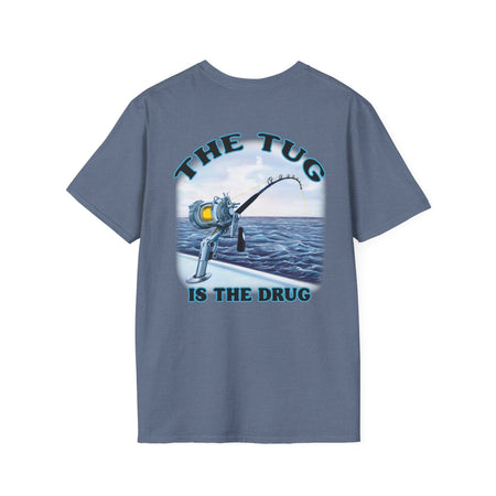 The Tug Is The Drug™ Fishing Enthusiast Unisex Softstyle T-Shirt | Coastal Vibes, Gift for Fishermen, Casual Wear, Outdoor Apparel, Beach Day - Get Tight Gear