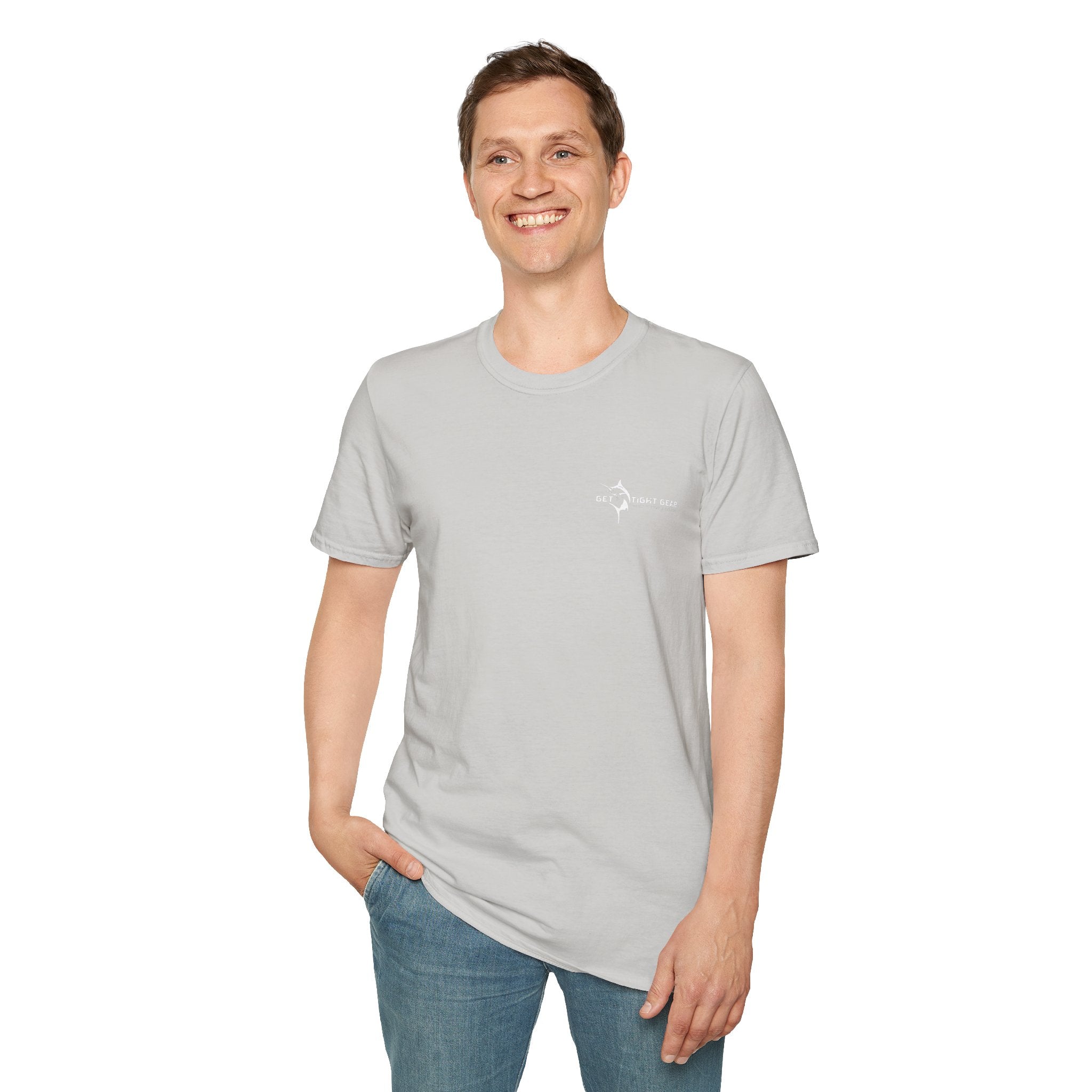 The Tug Is The Drug™ Fishing Enthusiast Unisex Softstyle T-Shirt | Coastal Vibes, Gift for Fishermen, Casual Wear, Outdoor Apparel, Beach Day - Get Tight Gear