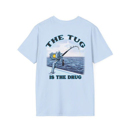 The Tug Is The Drug™ Fishing Enthusiast Unisex Softstyle T-Shirt | Coastal Vibes, Gift for Fishermen, Casual Wear, Outdoor Apparel, Beach Day - Get Tight Gear