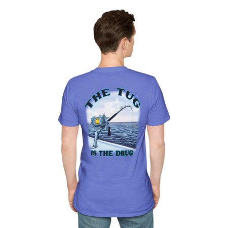The Tug Is The Drug™ Fishing Enthusiast Unisex Softstyle T-Shirt | Coastal Vibes, Gift for Fishermen, Casual Wear, Outdoor Apparel, Beach Day - Get Tight Gear