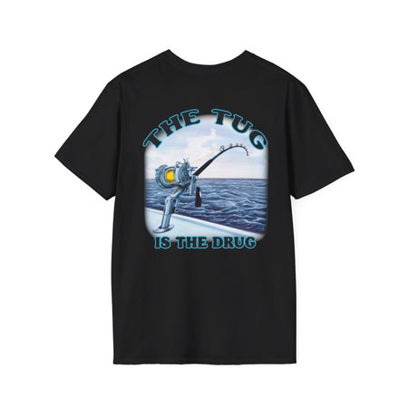 The Tug Is The Drug™ Fishing Enthusiast Unisex Softstyle T-Shirt | Coastal Vibes, Gift for Fishermen, Casual Wear, Outdoor Apparel, Beach Day - Get Tight Gear