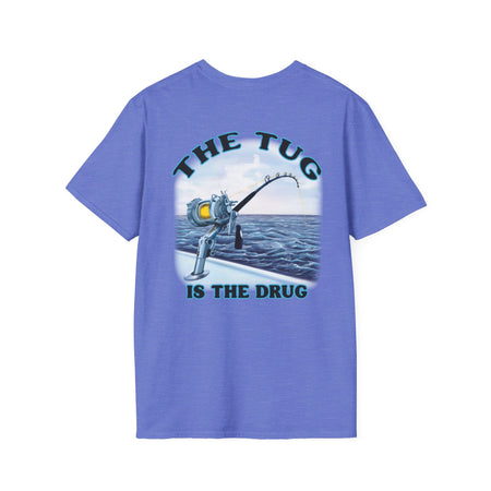 The Tug Is The Drug™ Fishing Enthusiast Unisex Softstyle T-Shirt | Coastal Vibes, Gift for Fishermen, Casual Wear, Outdoor Apparel, Beach Day - Get Tight Gear