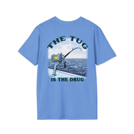 The Tug Is The Drug™ Fishing Enthusiast Unisex Softstyle T-Shirt | Coastal Vibes, Gift for Fishermen, Casual Wear, Outdoor Apparel, Beach Day - Get Tight Gear