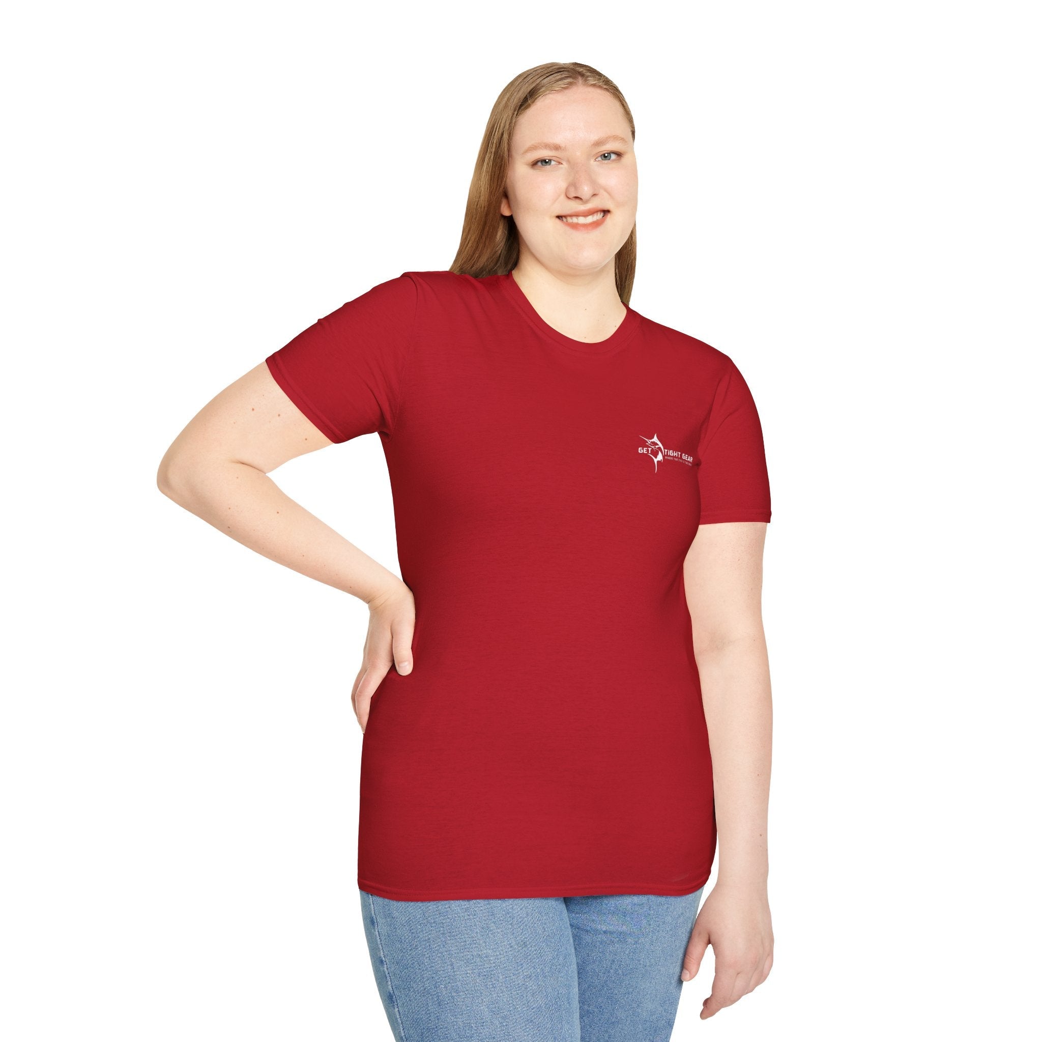 The Tug Is The Drug™ Fishing Enthusiast Unisex Softstyle T-Shirt | Coastal Vibes, Gift for Fishermen, Casual Wear, Outdoor Apparel, Beach Day - Get Tight Gear