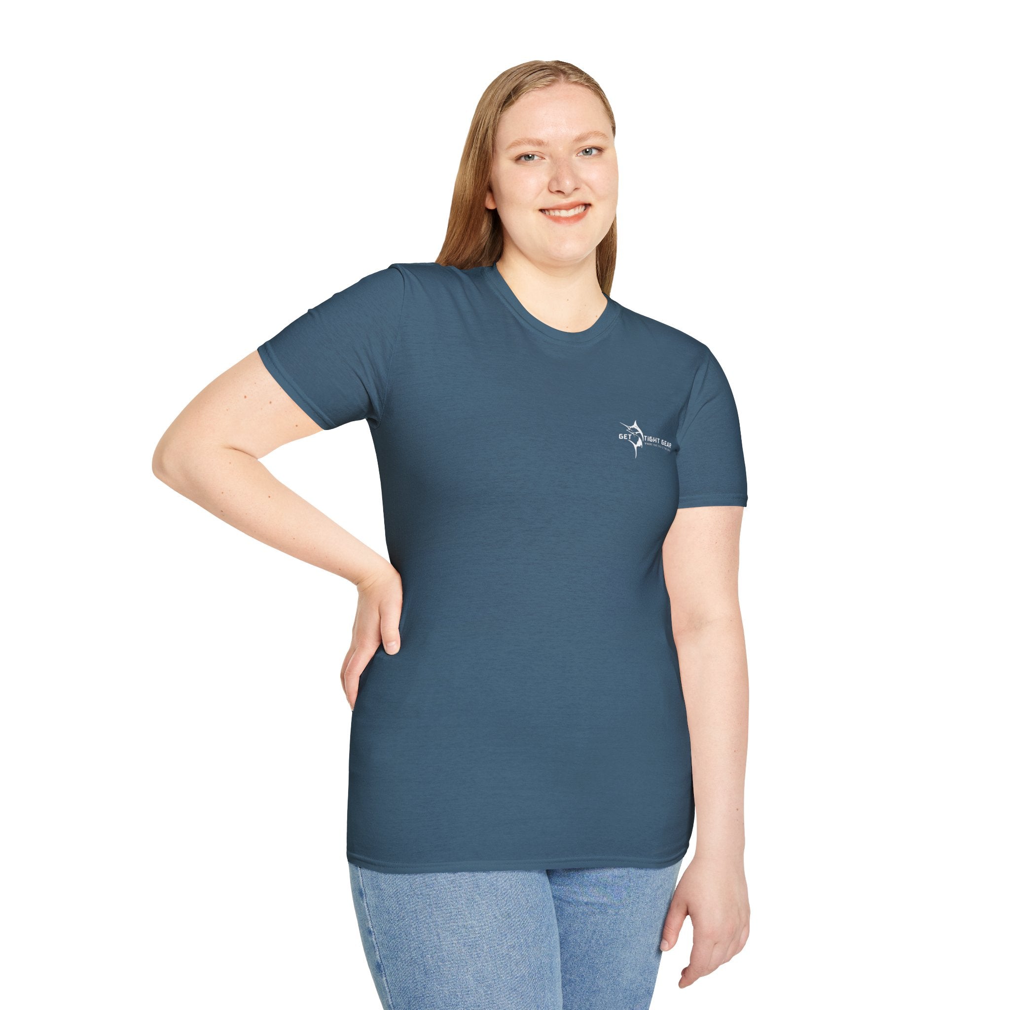 The Tug Is The Drug™ Fishing Enthusiast Unisex Softstyle T-Shirt | Coastal Vibes, Gift for Fishermen, Casual Wear, Outdoor Apparel, Beach Day - Get Tight Gear
