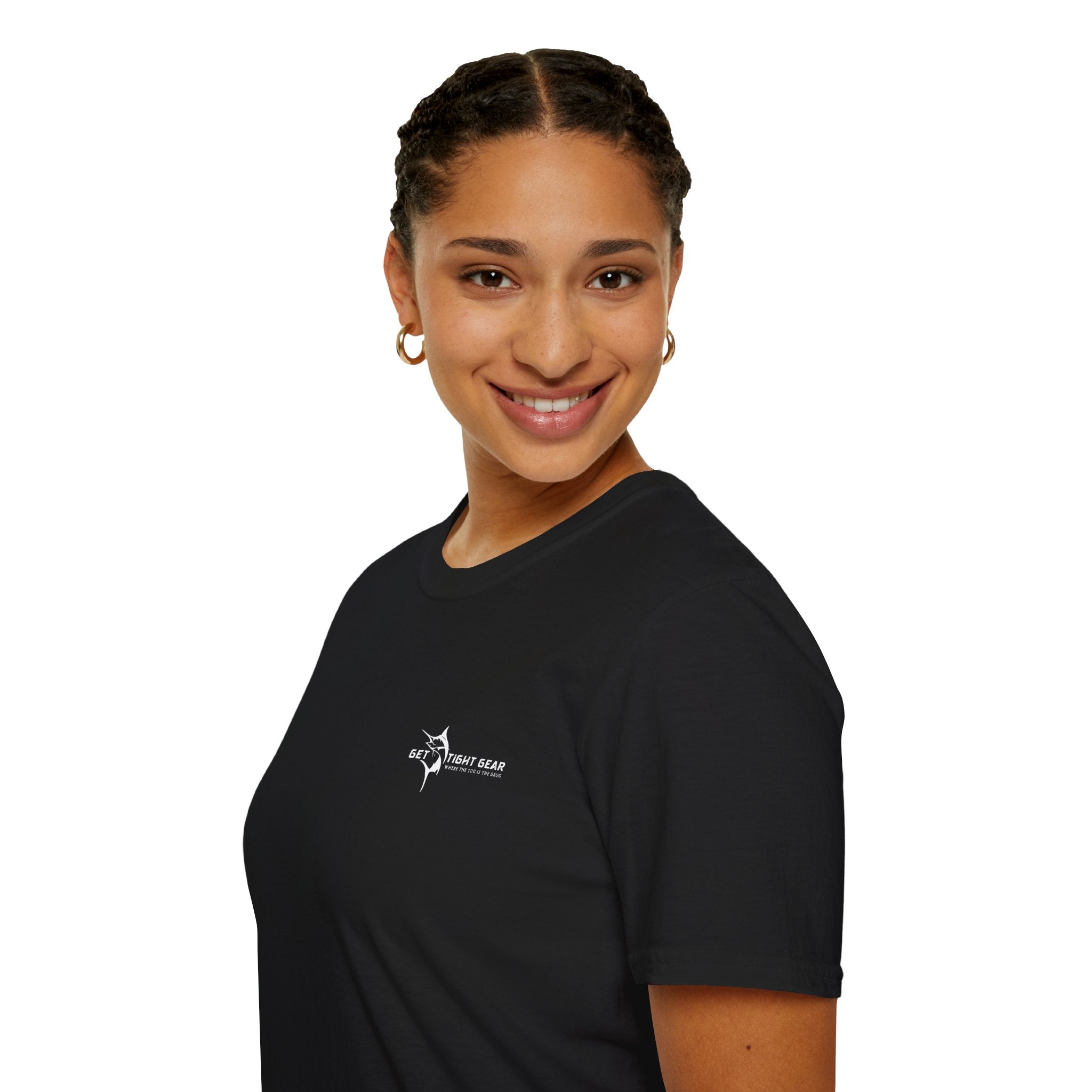 The Tug Is The Drug™ Fishing Enthusiast Unisex Softstyle T-Shirt | Coastal Vibes, Gift for Fishermen, Casual Wear, Outdoor Apparel, Beach Day - Get Tight Gear