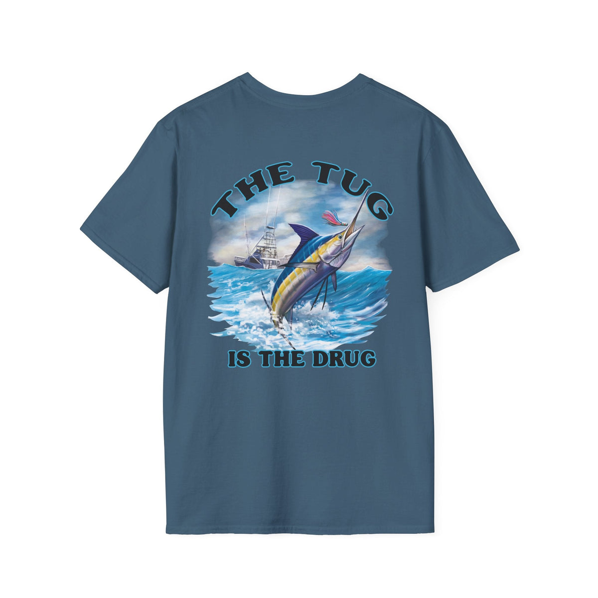 The Tug Is The Drug™ Fishing Enthusiast Unisex Softstyle T-Shirt | Coastal Vibes, Gift for Fishermen, Casual Wear, Outdoor Apparel, Beach Day - Get Tight Gear