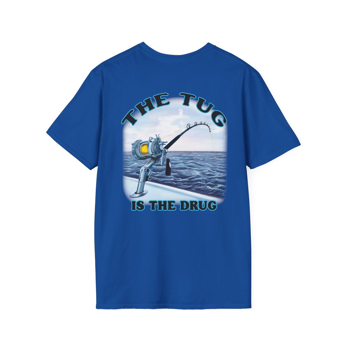 The Tug Is The Drug™ Fishing Enthusiast Unisex Softstyle T-Shirt | Coastal Vibes, Gift for Fishermen, Casual Wear, Outdoor Apparel, Beach Day - Get Tight Gear