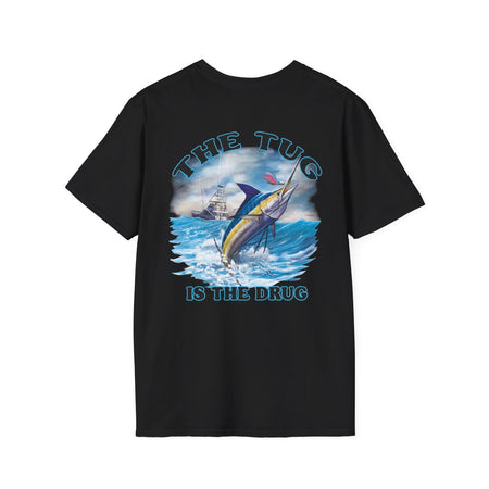 The Tug Is The Drug™ Fishing Enthusiast Unisex Softstyle T-Shirt | Coastal Vibes, Gift for Fishermen, Casual Wear, Outdoor Apparel, Beach Day - Get Tight Gear