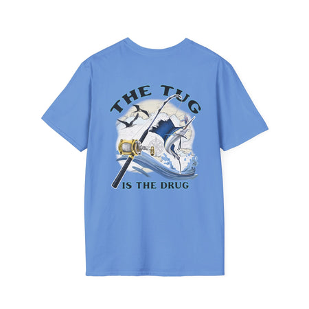 The Tug Is The Drug™ Fishing Enthusiast Unisex Softstyle T-Shirt | Coastal Vibes, Gift for Fishermen, Casual Wear, Outdoor Apparel, Beach Day - Get Tight Gear