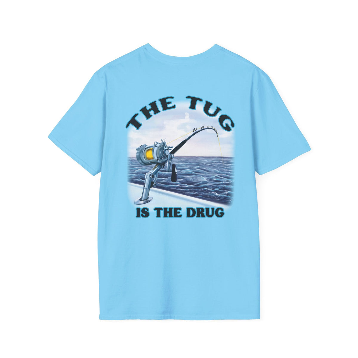 The Tug Is The Drug™ Fishing Enthusiast Unisex Softstyle T-Shirt | Coastal Vibes, Gift for Fishermen, Casual Wear, Outdoor Apparel, Beach Day - Get Tight Gear