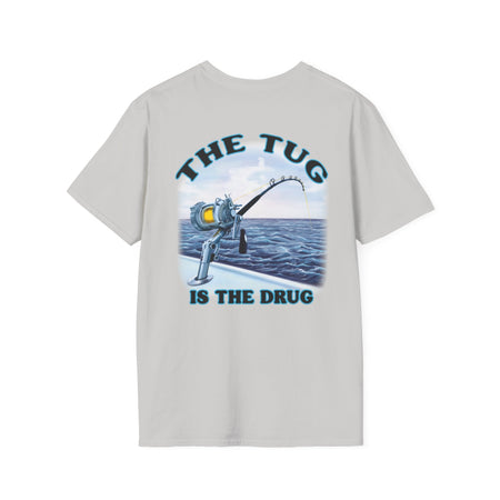 The Tug Is The Drug™ Fishing Enthusiast Unisex Softstyle T-Shirt | Coastal Vibes, Gift for Fishermen, Casual Wear, Outdoor Apparel, Beach Day - Get Tight Gear