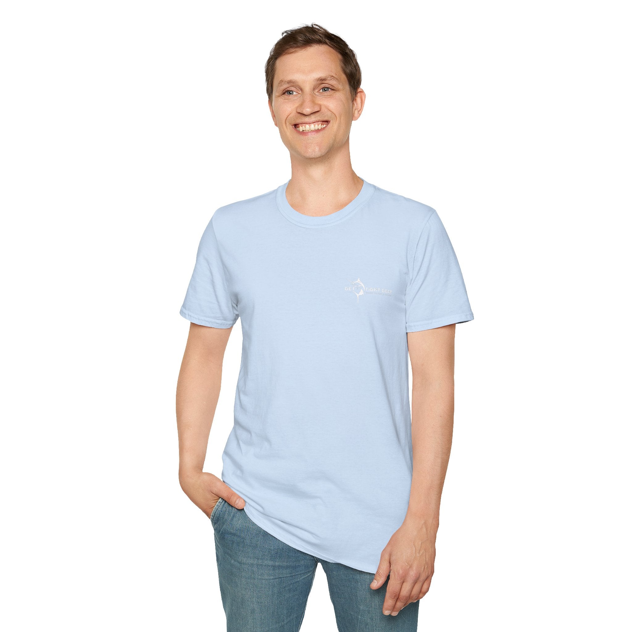 The Tug Is The Drug™ Fishing Enthusiast Unisex Softstyle T-Shirt | Coastal Vibes, Gift for Fishermen, Casual Wear, Outdoor Apparel, Beach Day - Get Tight Gear
