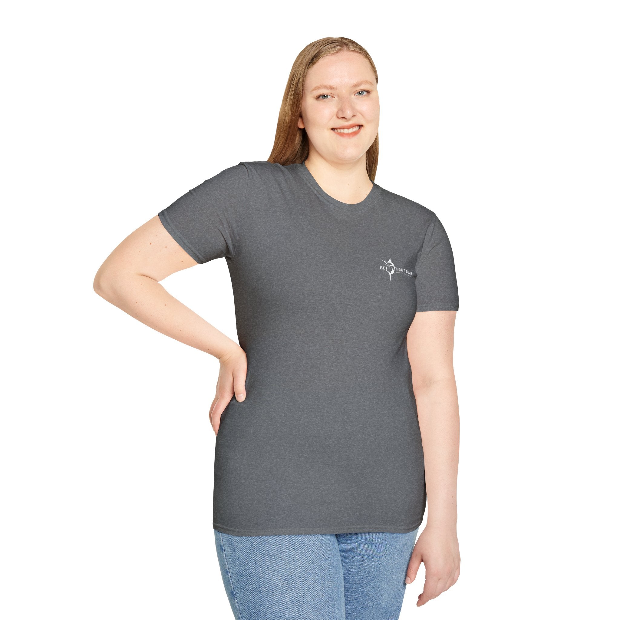 The Tug Is The Drug™ Fishing Enthusiast Unisex Softstyle T-Shirt | Coastal Vibes, Gift for Fishermen, Casual Wear, Outdoor Apparel, Beach Day - Get Tight Gear