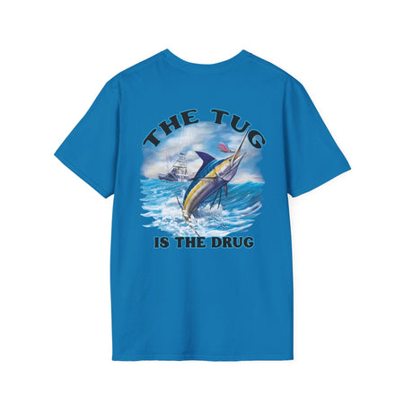 The Tug Is The Drug™ Fishing Enthusiast Unisex Softstyle T-Shirt | Coastal Vibes, Gift for Fishermen, Casual Wear, Outdoor Apparel, Beach Day - Get Tight Gear